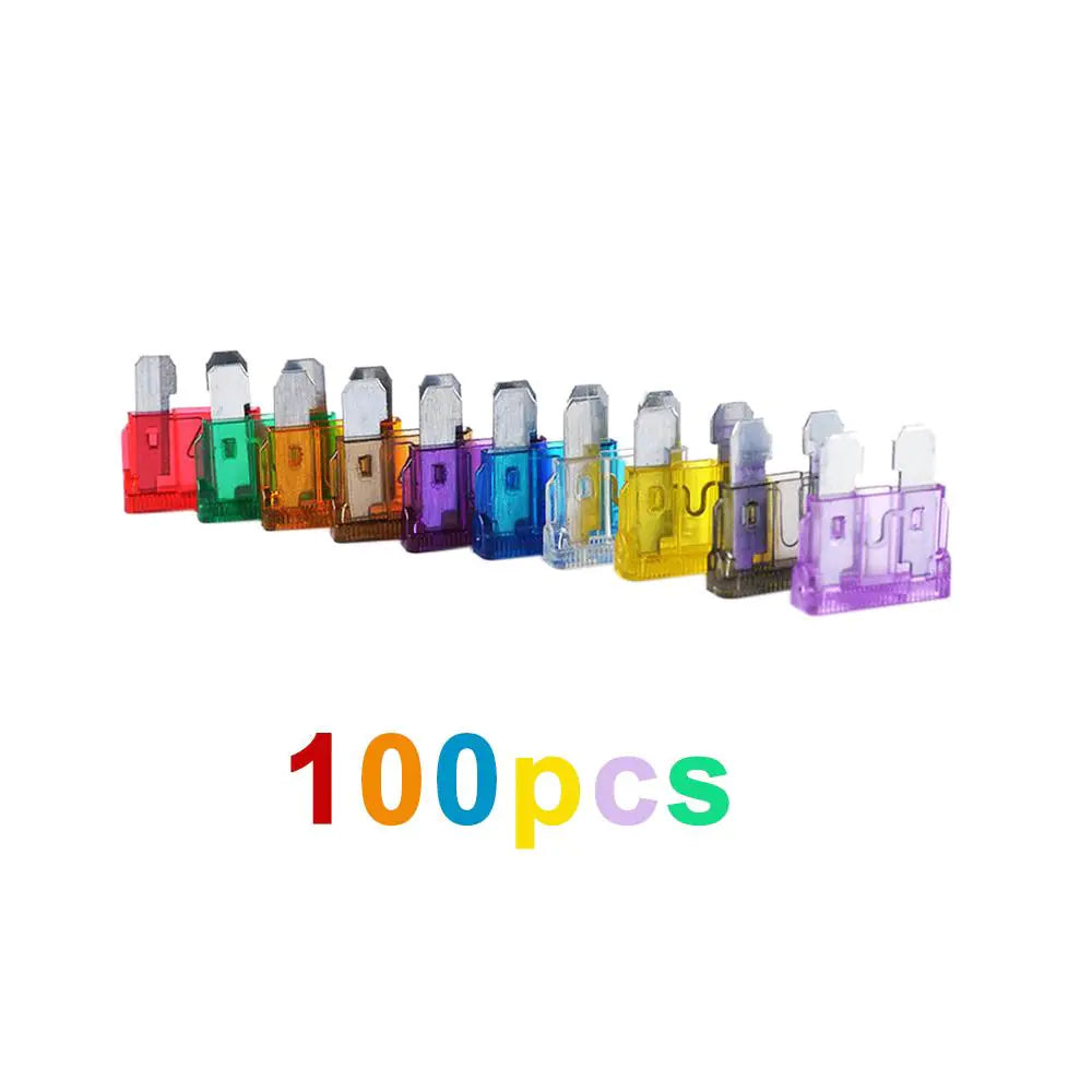 Automotive Fuse Kit - Medium Size, 100 Pieces Set