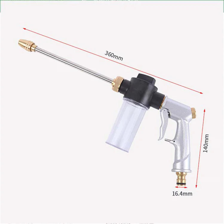 High-Pressure Wash Gun with Foam Nozzle and Hose