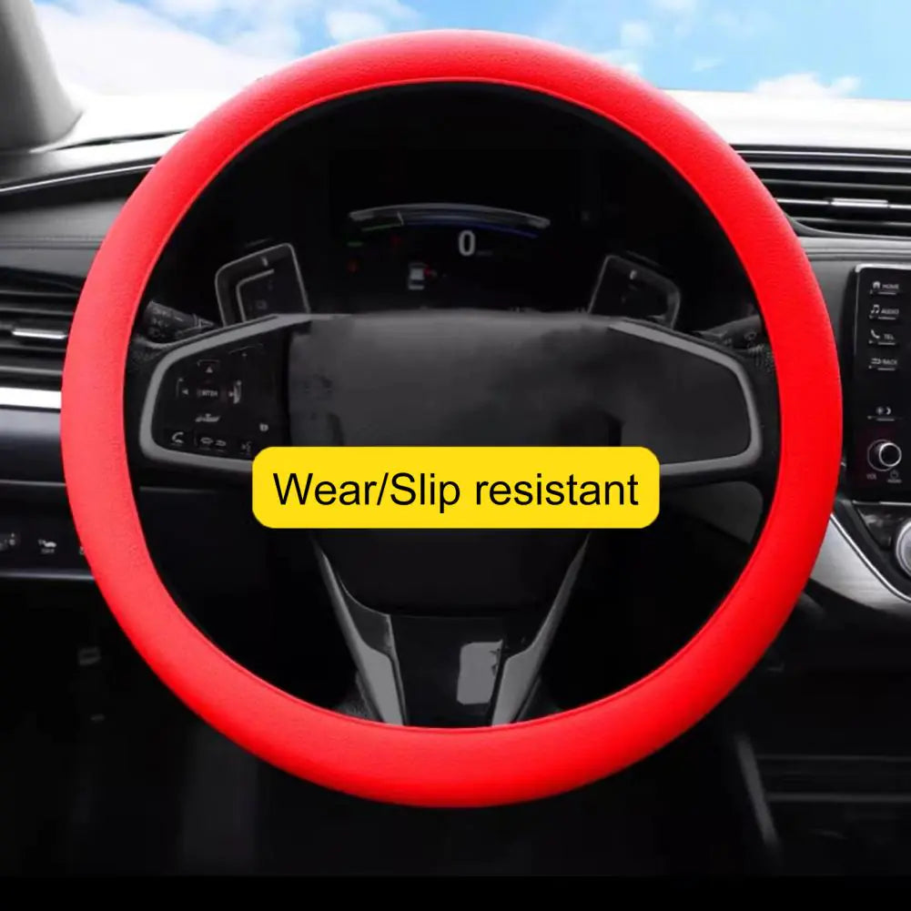 Universal Silicone Car Steering Wheel Cover, Multi-Color