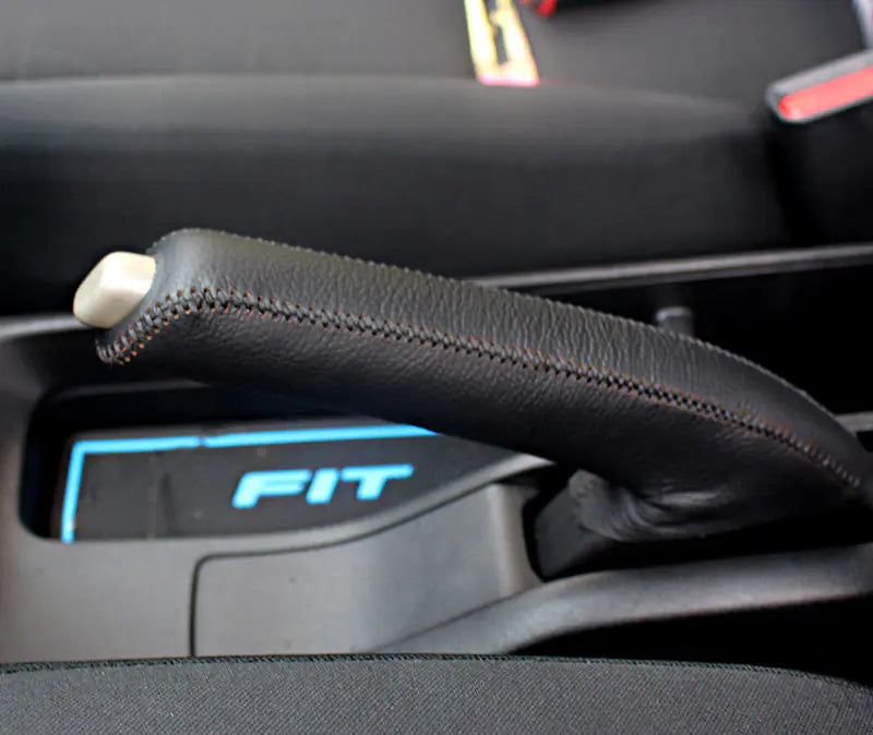 Genuine Leather Gear Shift Cover for 14-18 Fit