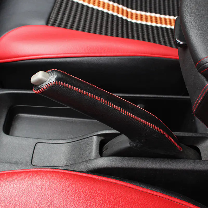 Genuine Leather Gear Shift Cover for 14-18 Fit