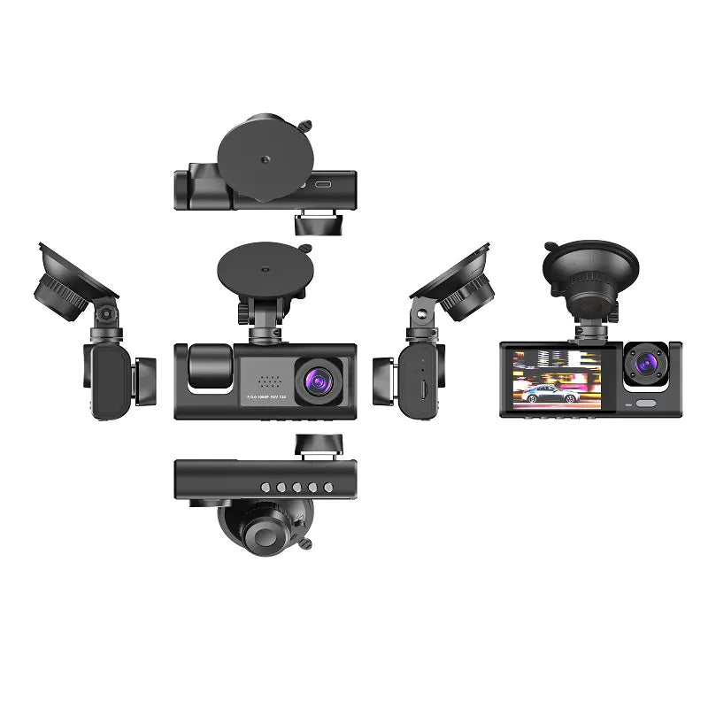High-Definition Three-Lens Car Driving Recorder