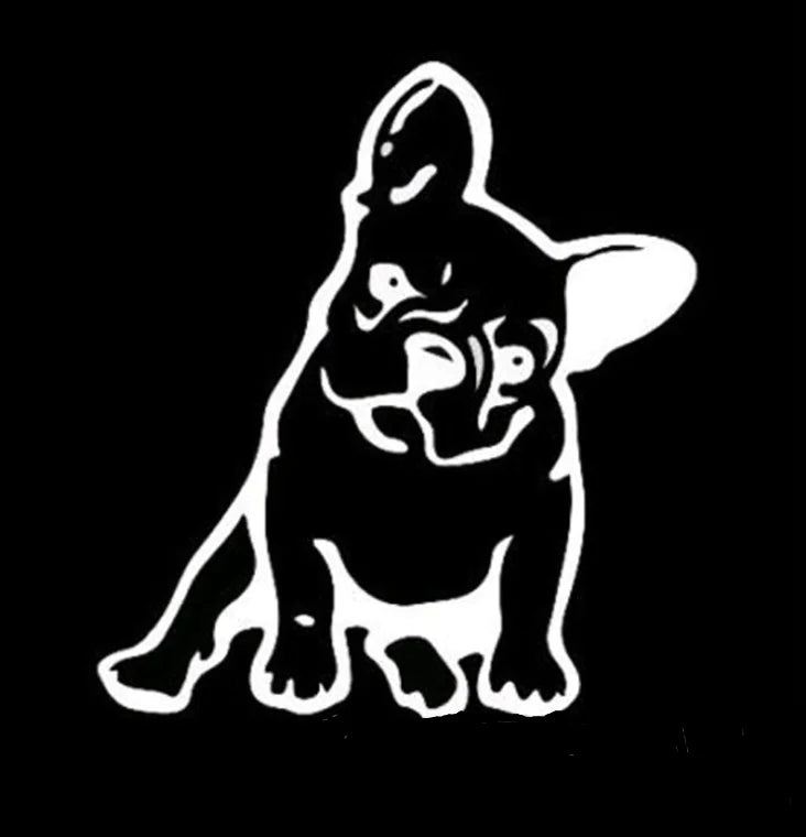 Reflective Car Stickers - Bulldog