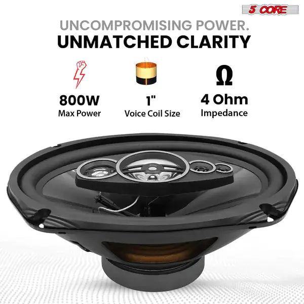 5Core Elite 6x9 Car Audio Speakers
