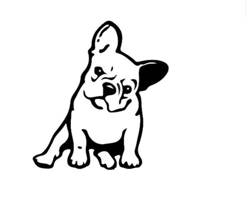 Reflective Car Stickers - Bulldog