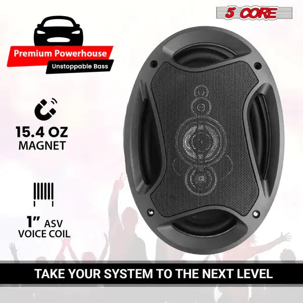 5Core Elite 6x9 Car Audio Speakers
