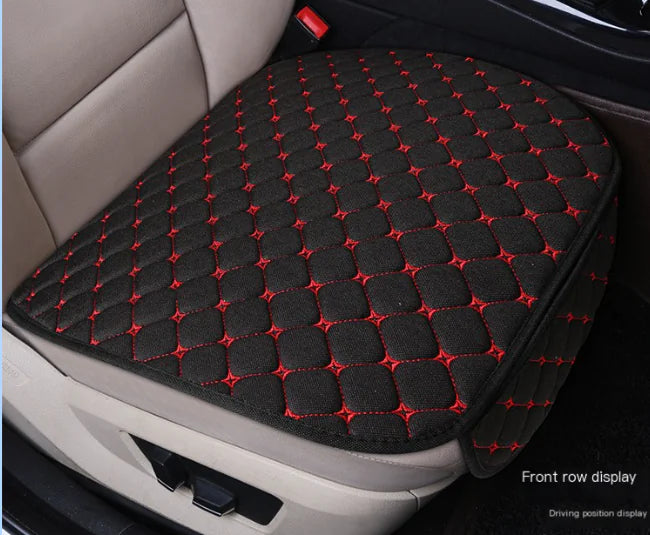 Car Seat Cushion Set, Universal Linen with Backrest