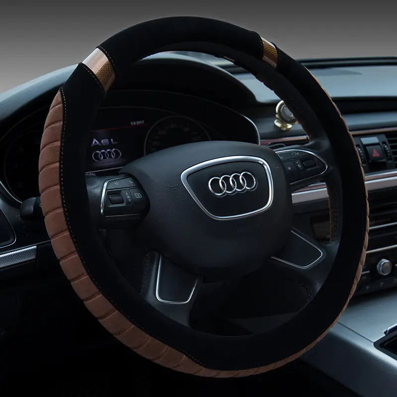 Short Plush Winter Steering Wheel Cover