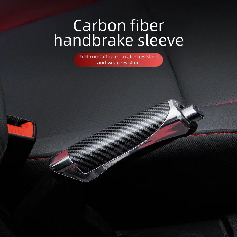 Handbrake Cover with Carbon Fiber Finish