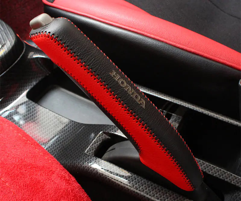 Genuine Leather Gear Shift Cover for 14-18 Fit