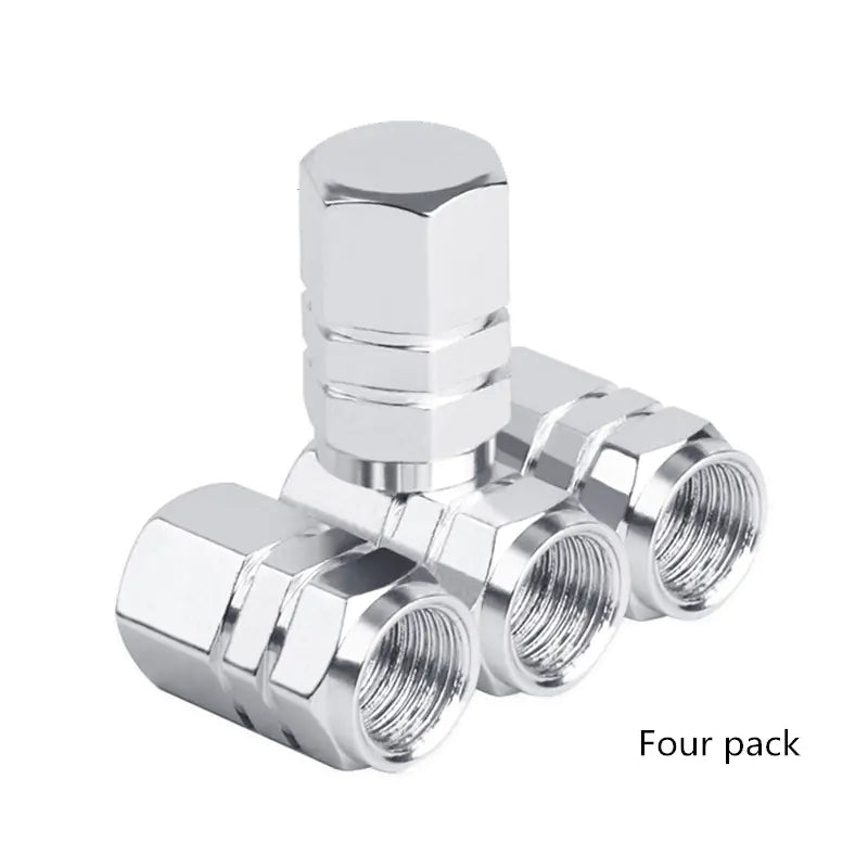 Aluminum Alloy Valve Caps - Set of 4