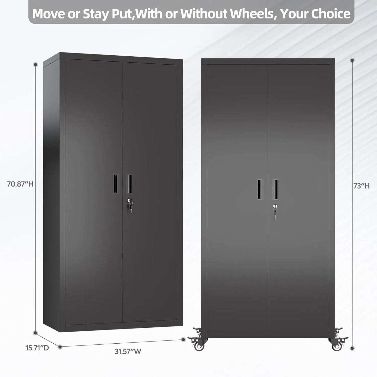Cabinet With Optional Wheels