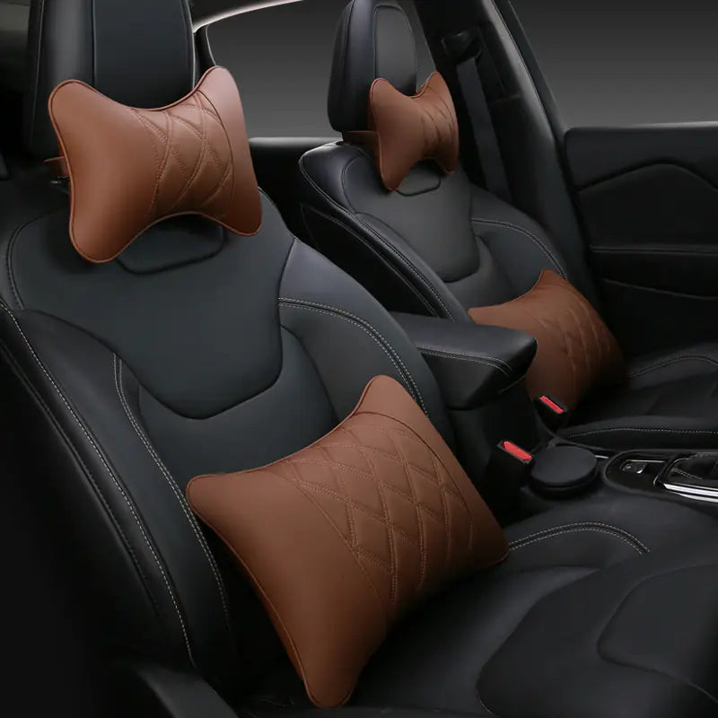 4pcs Multi-color Seat Cushions with Neck Support