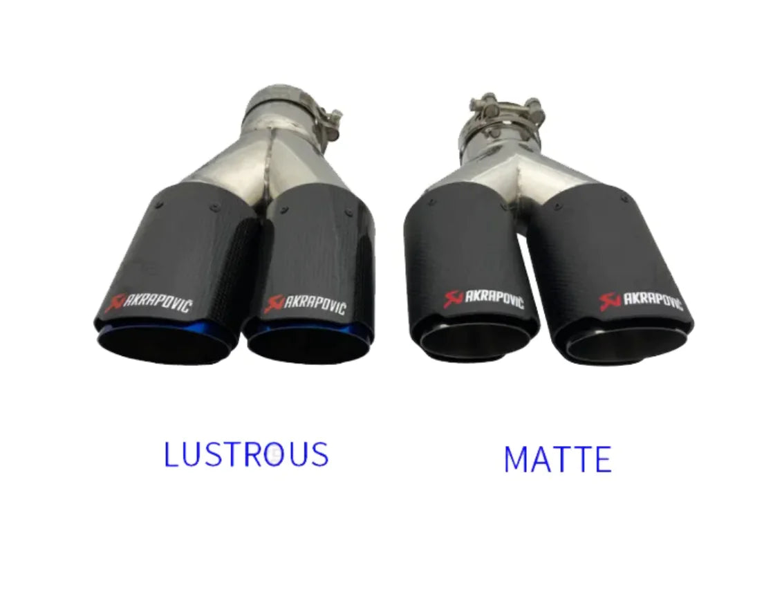 Double Tail Carbon Fiber Exhaust Pipe