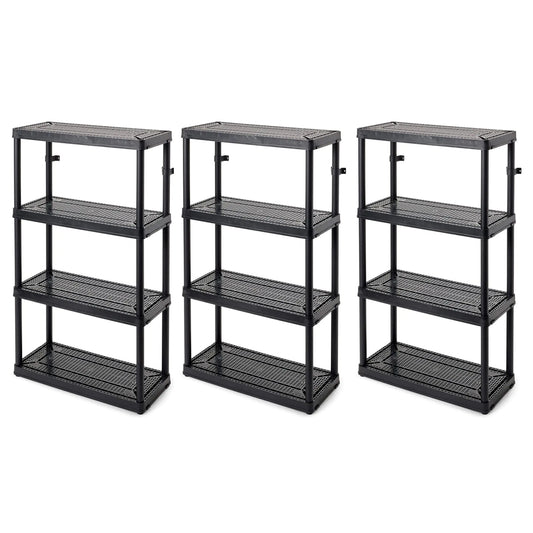 Gracious Living 4 Shelf Fixed Height Medium Duty Storage Unit