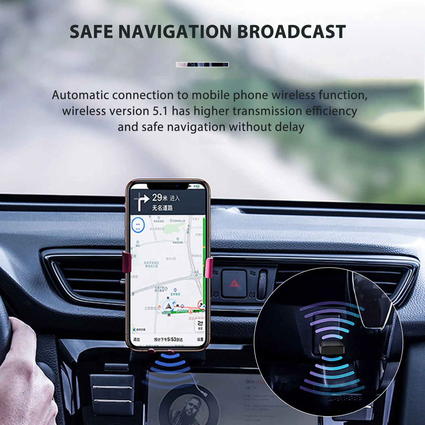 Car Bluetooth 5.1 FM Transmitter Receiver Kit
