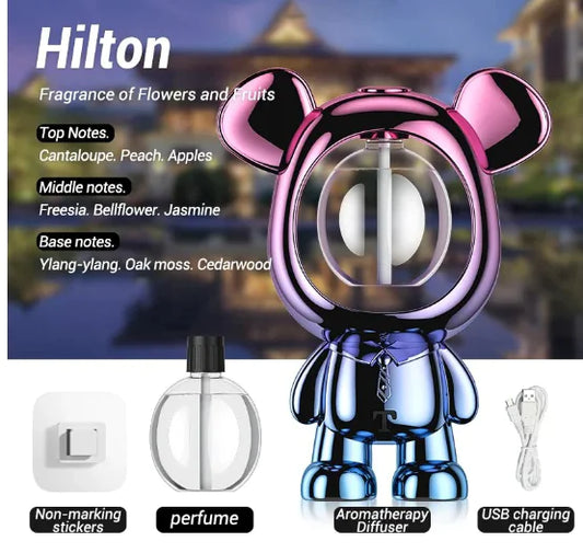 Bear Aroma Diffuser 50ML with Atmosphere Light (One)