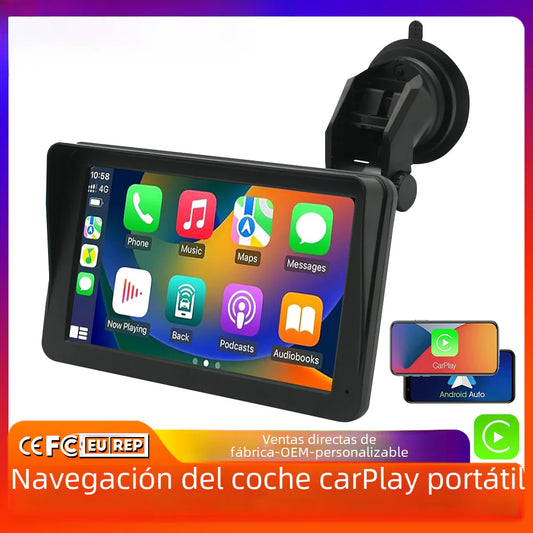 7-Inch Portable Wireless Carplay MP5 Player and Navigator