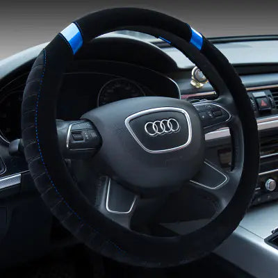 Short Plush Winter Steering Wheel Cover