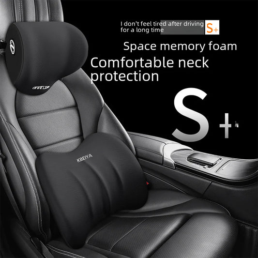 Memory Foam Car Neck and Lumbar Support Cushion