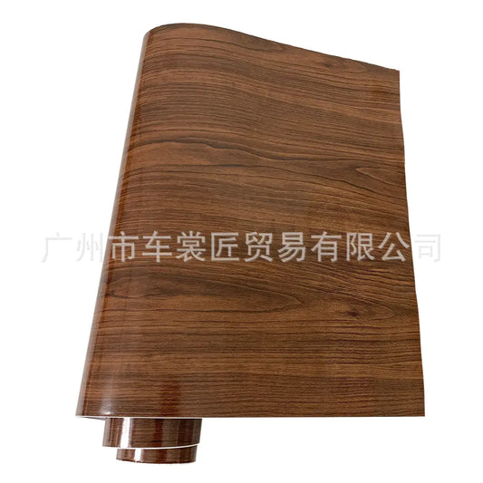 Elegant Peach Wood Car Vinyl