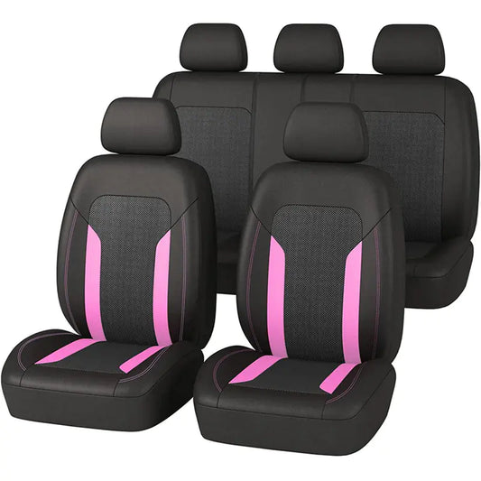 Car Seat Cushion Set in Purple, Pink, and Mint Colors