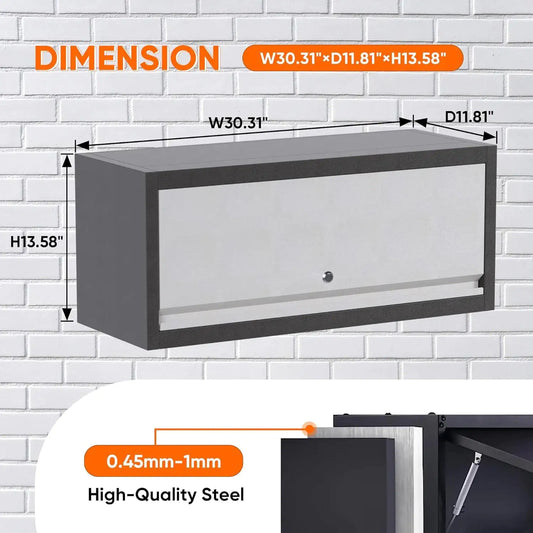 Steel Wall-Mounted Cabinet with Flip Door