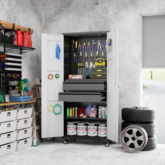 Elite 71" Metal Tool Storage Cabinet