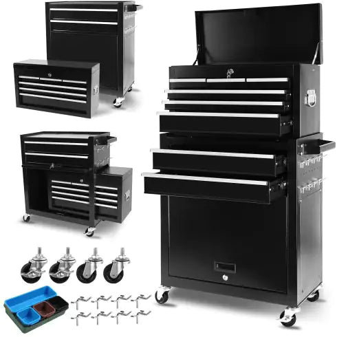 8-Drawer Rolling Tool Chest With Wheels