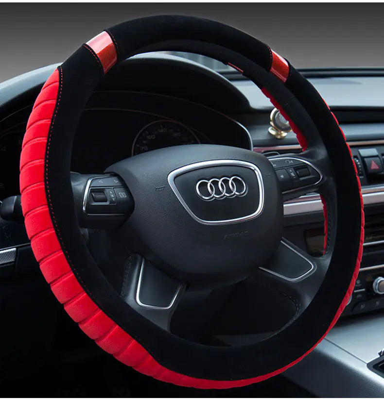 Short Plush Winter Steering Wheel Cover