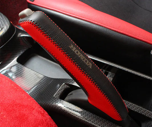 Genuine Leather Gear Shift Cover for 14-18 Fit