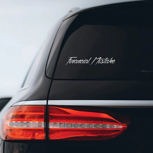 Financial Mistake JDM Drift Sticker