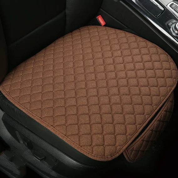 Car Seat Cushion Set, Universal Linen with Backrest