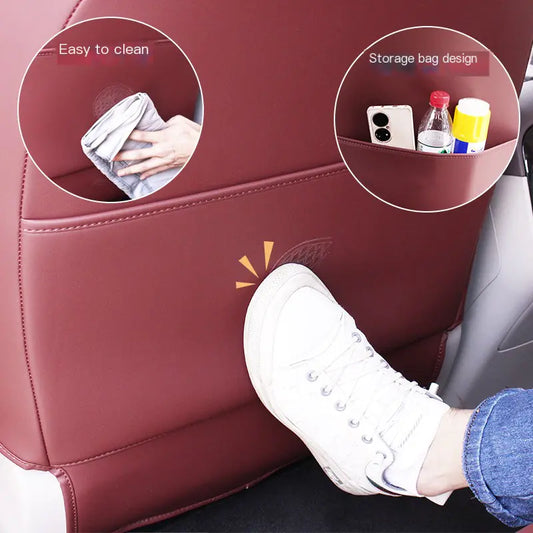 Leather Kick Mats for Leap C11 Car Interior Protection