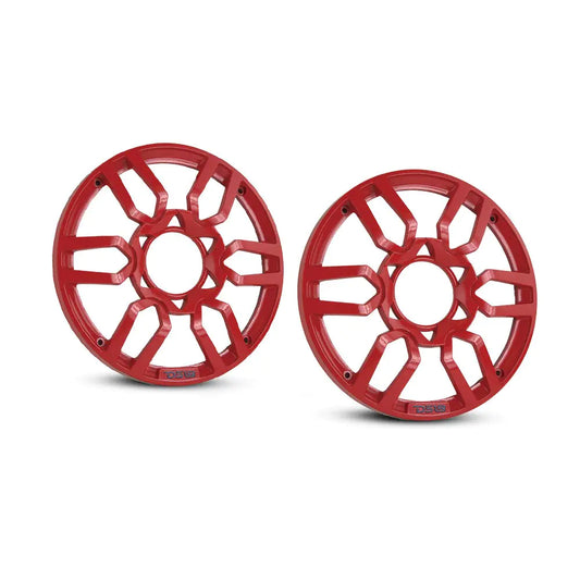 DS18 ProGuard8 Red Speaker Grills - 8-Inch Universal