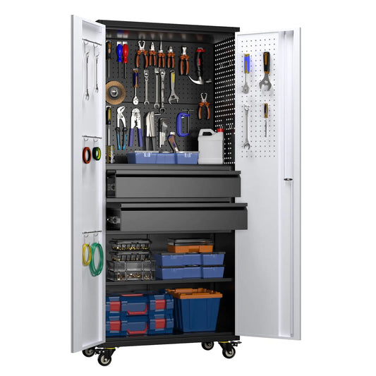 Elite 71" Metal Tool Storage Cabinet