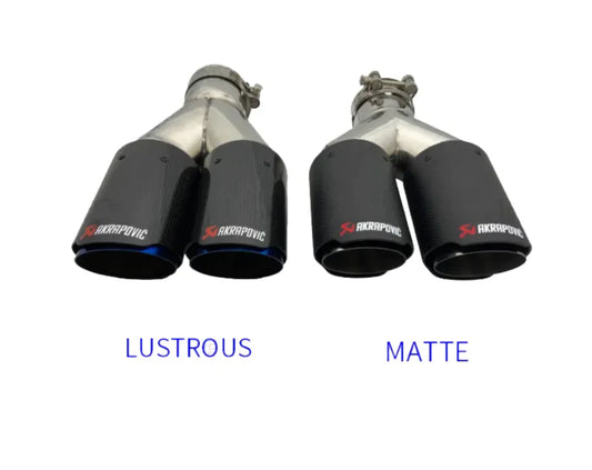 Double Tail Carbon Fiber Exhaust Pipe