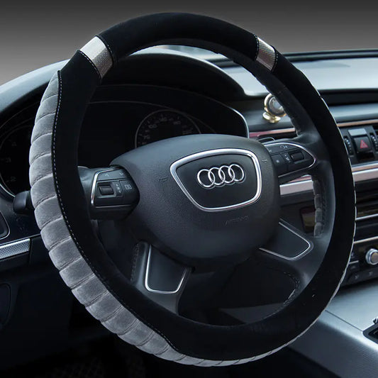 Short Plush Winter Steering Wheel Cover