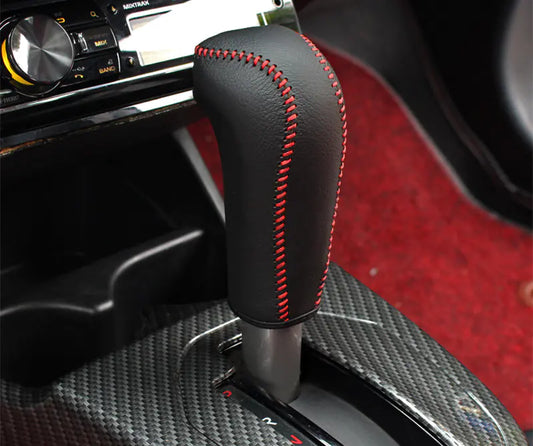 Genuine Leather Gear Shift Cover for 14-18 Fit