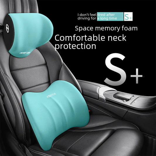 Memory Foam Car Neck and Lumbar Support Cushion