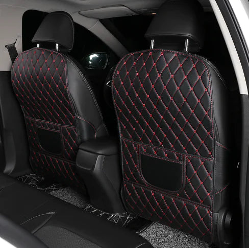 Car Seat Back Kick Mat for Kids - Creative Cartoon Design