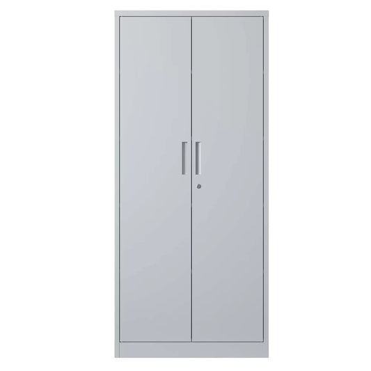 Secure White Metal Storage Cabinet